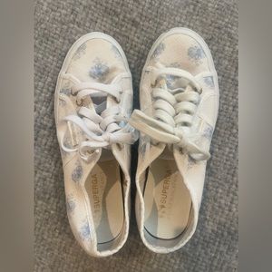 Superga X LoveShackFancy Floral canvas sneakers in Morning Mist size 8
